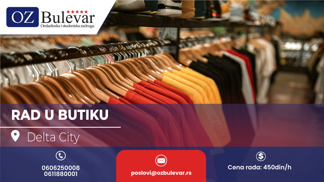 Rad u butiku 