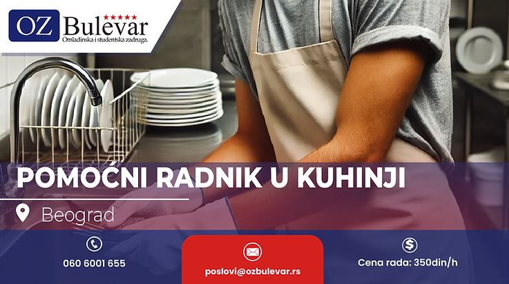  Pomoćni radnik u kuhinji
