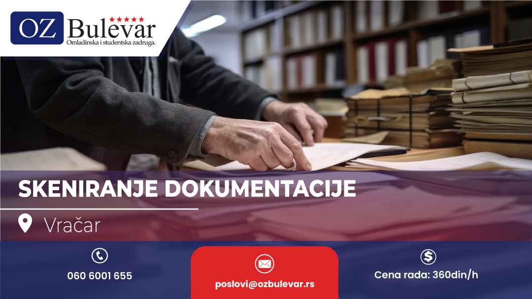  Skeniranje Dokumentacije (ž)