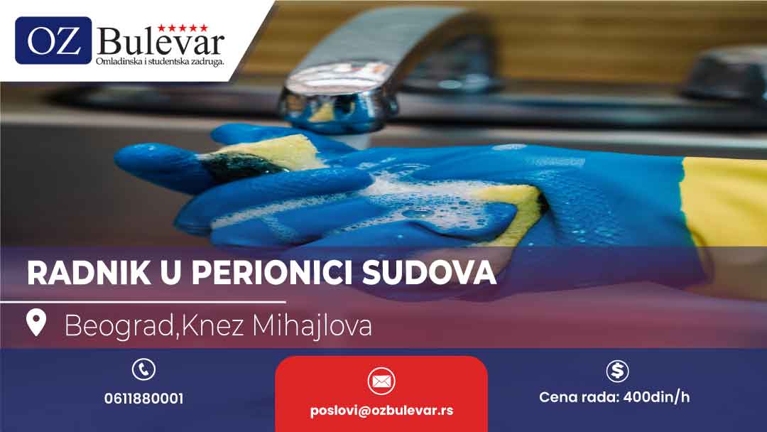  Radnik u perionici sudova