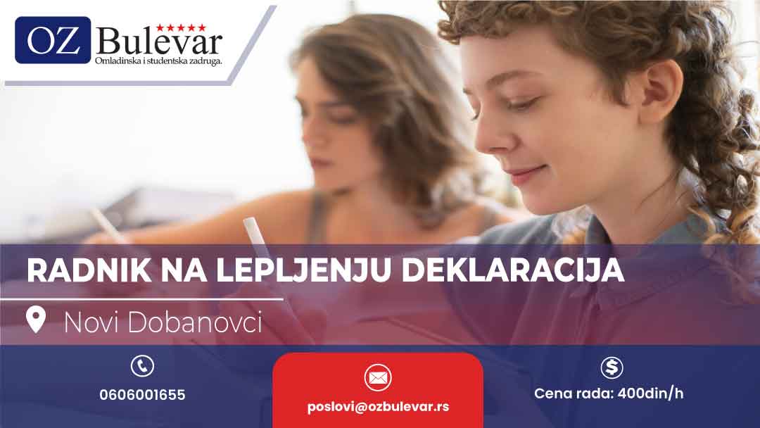 Lepljenje deklaracija i skeniranje artikala