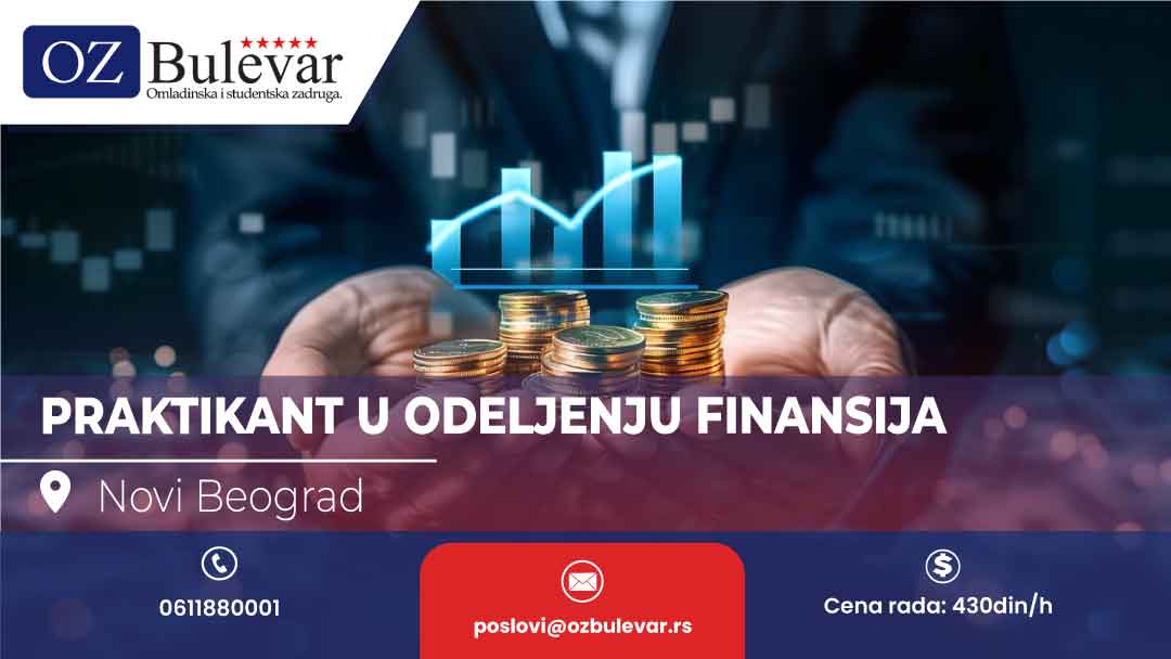 Praktikant u odeljenju finansija