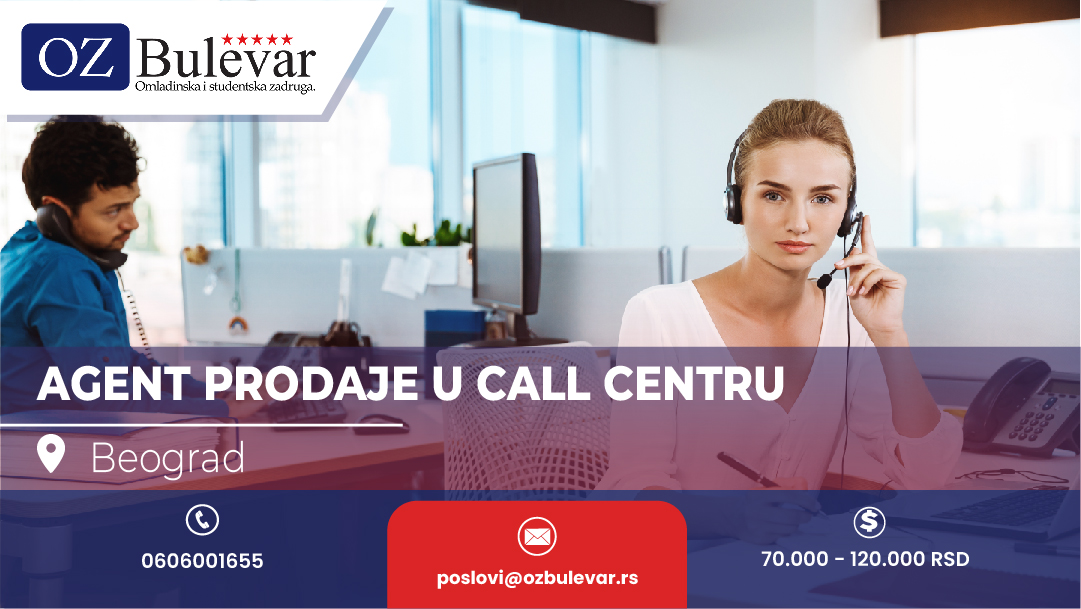 Agent prodaje u call centru