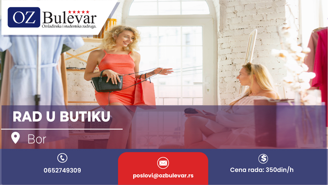 Rad u butiku