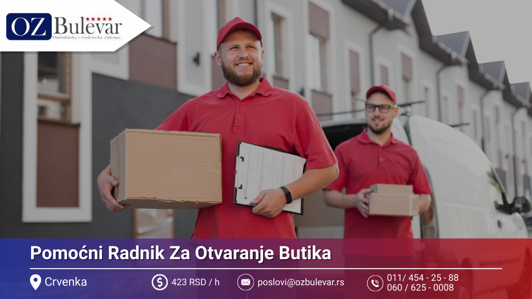 Pomoćni Radnik Za Otvaranje Butika