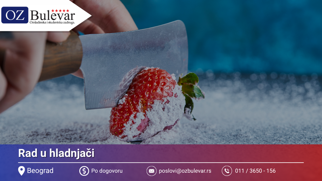 Rad u hladnjači | Oglas za posao, Beograd