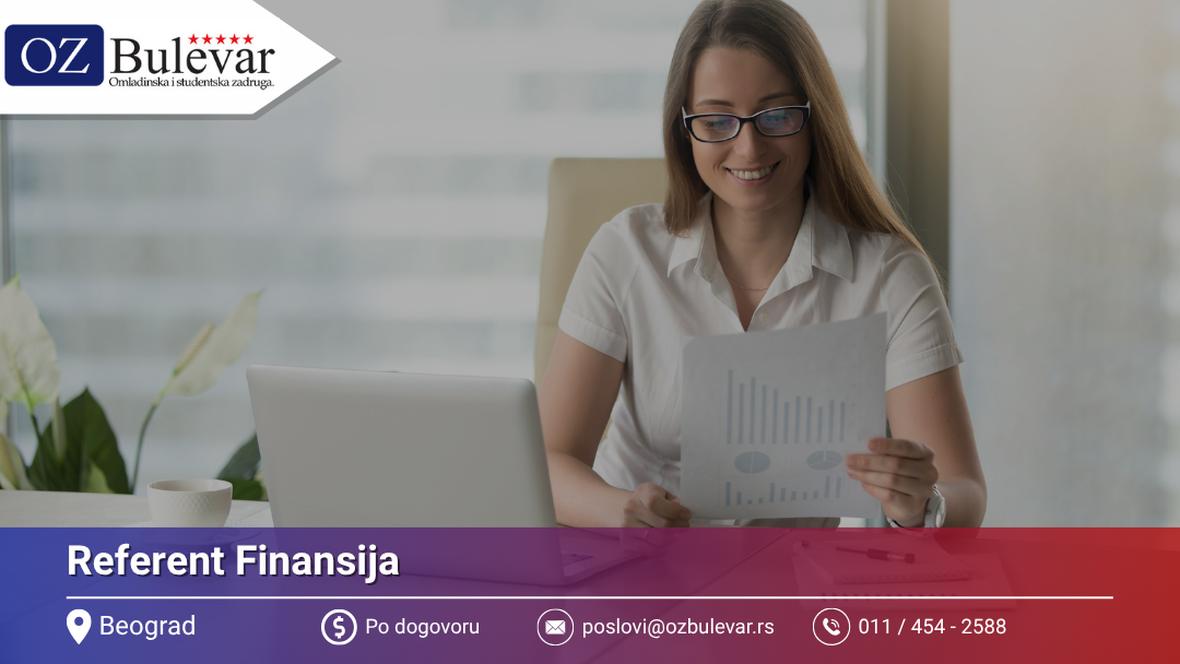 Referent Finansija | Beograd | Omladinska Zadruga Bulevar
