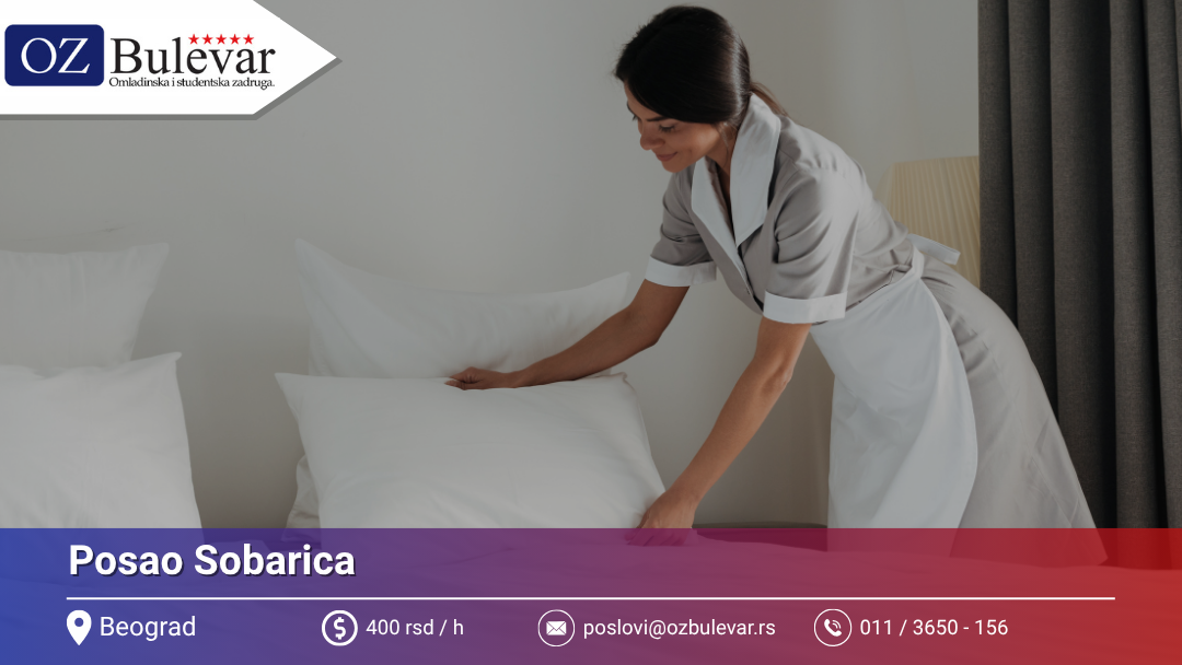 Posao Sobarica | Beograd | Omladinska Zadruga Bulevar