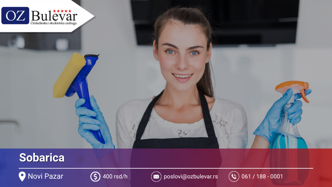 Sobarica | Oglas za posao | Omladinska Zadruga Bulevar