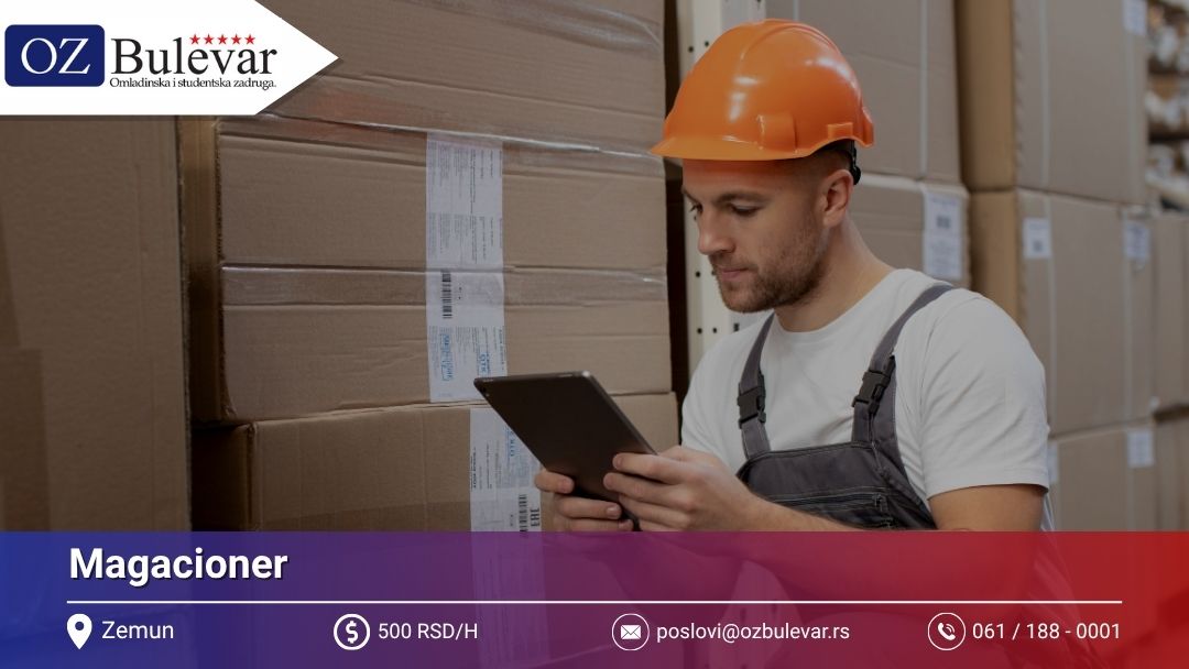 Magacioner | Posao preko Omladinske zadruge Bulevar