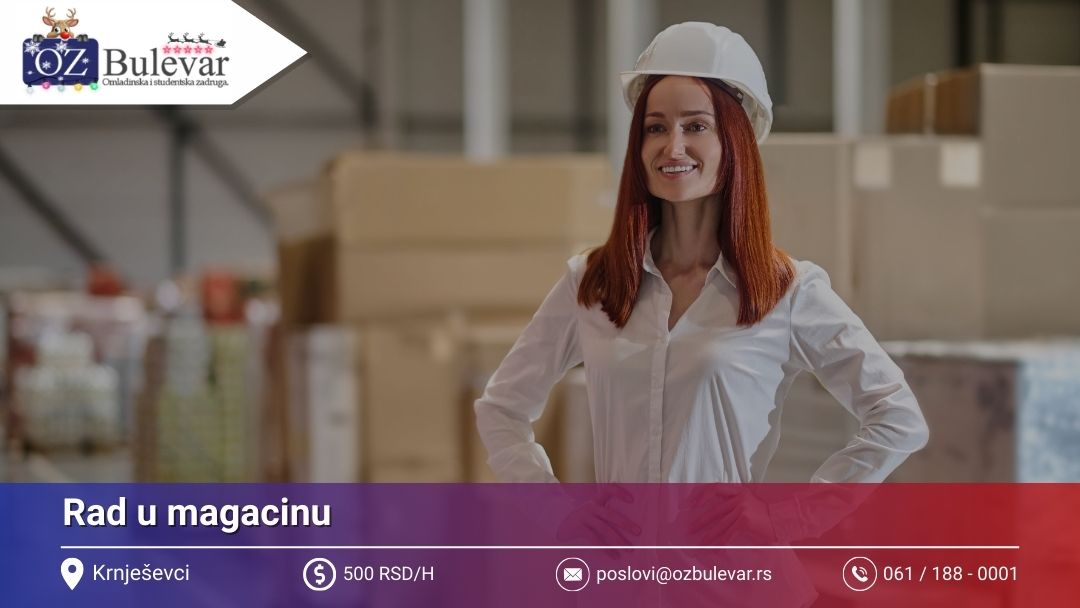 Rad u magacinu | Posao preko Omladinske zadruge Bulevar