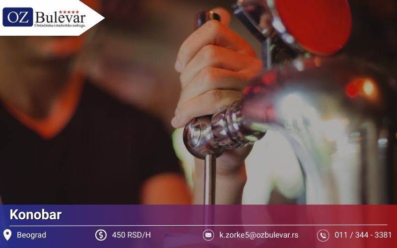 Konobar | Posao preko Omladinske zadruge Bulevar