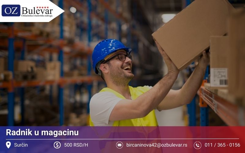 Radnik u magacinu | Posao preko Omladinske zadruge Bulevar