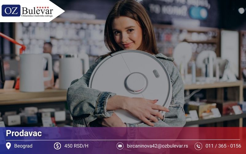 Prodavac | Posao preko Omladinske zadruge Bulevar