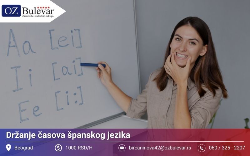 Držanje časova španskog jezika | Posao preko Omladinske zadruge Bulevar