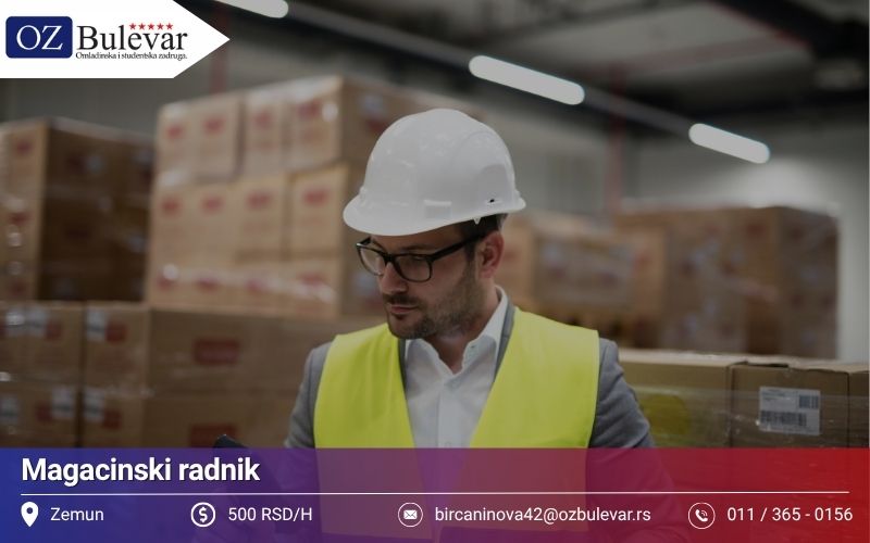 Magacinski radnik | Posao preko Omladinske zadruge Bulevar