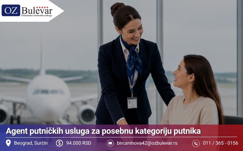 Agent putničkih usluga za posebnu kategoriju putnika | Posao preko Omladinske zadruge Bulevar