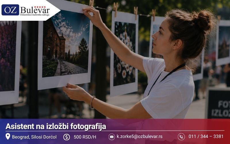 Asistent na izložbi fotografija | Posao preko Omladinske zadruge Bulevar