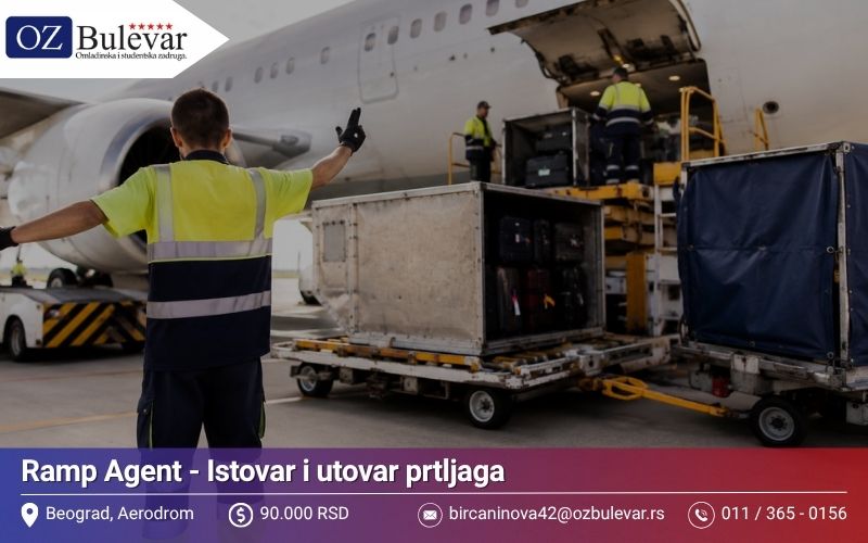 Ramp Agent - Istovar i utovar prtljaga | Posao preko Omladinske zadruge Bulevar