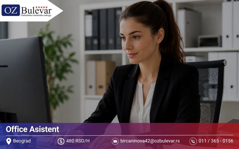 Office Asistent | Posao preko Omladinske zadruge Bulevar