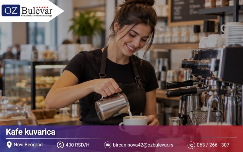 Kafe kuvarica | Posao preko Omladinske zadruge Bulevar