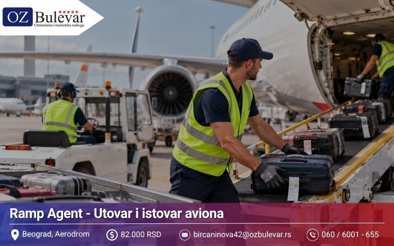 Ramp Agent - Utovar i istovar aviona | Posao preko Omladinske zadruge Bulevar