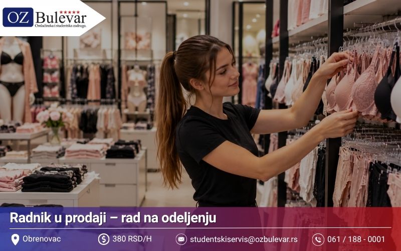 Radnik u prodaji | Posao preko Omladinske zadruge Bulevar