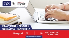 Praktikant u sektoru obračuna - fakturista
