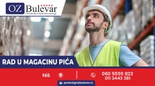 Radnik u magacinu pića 