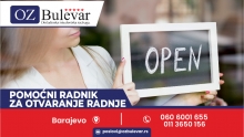 Pomoćni radnik za otvaranje radnje 