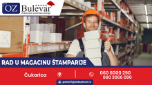 Rad u magacinu štamparije