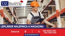 Lepljenje nalepnica u magacinu