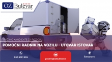 Pomoćni radnik na vozilu - utovar istovar