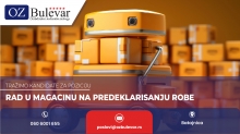 Rad u magacinu na predeklasiranju robe