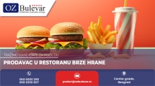Prodavac u restoranu brze hrane