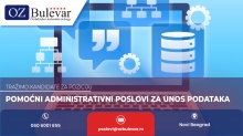 Pomoćni administrativni poslovi za unos podataka