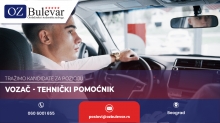 Vozač - tehnički pomoćnik 