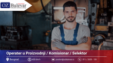 Operater u Proizvodnji - Komisionar - Selektor | Oglas za posao, Beograd 