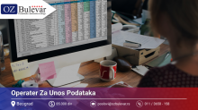 Operater za unos podataka | Oglas za posao, Beograd