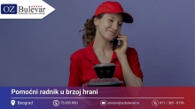 Pomoćni radnik u brzoj hrani | Posao preko Omladinske zadruge Bulevar