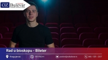 Rad u bioskopu - Bileter | Posao preko Omladinske zadruge Bulevar