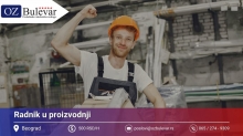 Radnik u proizvodnji | Posao preko Omladinske zadruge Bulevar
