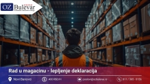 Rad u magacinu - Lepljenje deklaracija | Posao preko Omladinske zadruge Bulevar