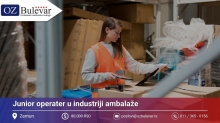 Junior operater u industriji ambalaže | Posao preko Omladinske zadruge Bulevar