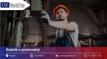 Radnik u proizvodnji | Posao preko Omladinske zadruge Bulevar