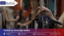 Radnik za otvaranje butika | Posao preko Omladinske zadruge Bulevar