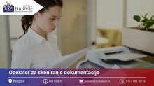 Operater za skeniranje dokumentacije | Posao preko Omladinske zadruge Bulevar