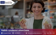 Radnik u prodavnici zdrave hrane | Posao preko Omladinske zadruge Bulevar