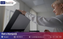 Rad u štampariji | Posao preko Omladinske zadruge Bulevar