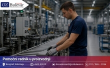 Pomoćni radnik u proizvodnji | Posao preko Omladinske zadruge Bulevar